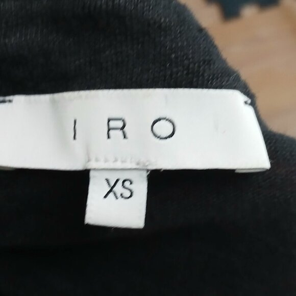 IRO Tissa Lace Up 100% Linen Tank Top Black Size XS - Picture 4 of 5